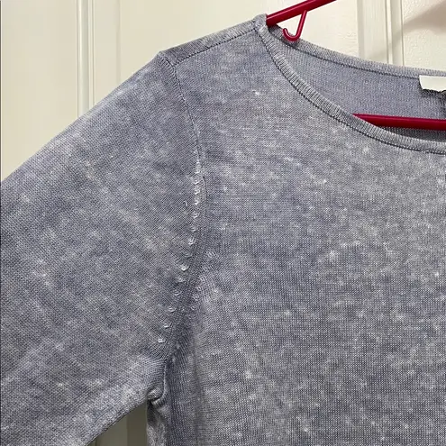 Pure Jill by J. Jill Light Blue Linen Cotton Modal Tunic Knit Top