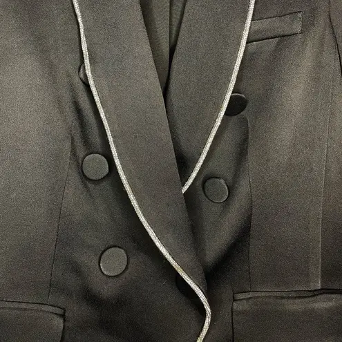 Veronica Beard Dickey Jacket with Crystal Trim in Black Size 6