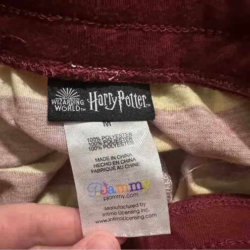 Harry Potter Wizarding World Gryffindor House Burgundy Pajama Set Size M