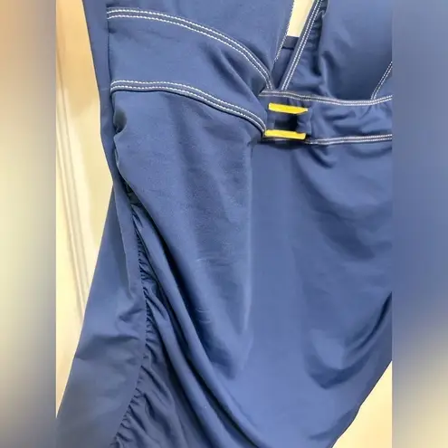 Bleu Rod Beattie Stitched Over The Shoulder Tankini Top NWOT