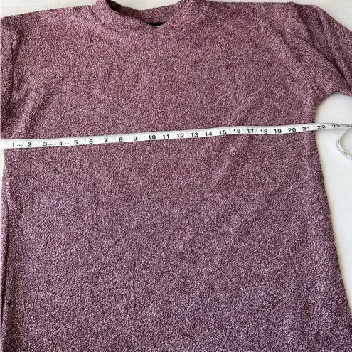 Woolly Threads NWT long sleeve sweater in Heather maroon reverse loop Large