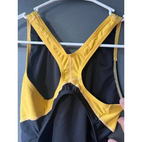 TYR Women's Black and Yellow One