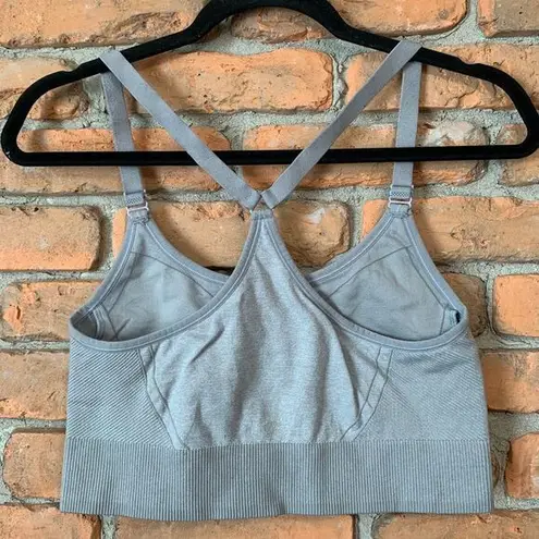All In Motion Sports Bra Size XXL Gray Strappy Back Workout Athletic Activewear