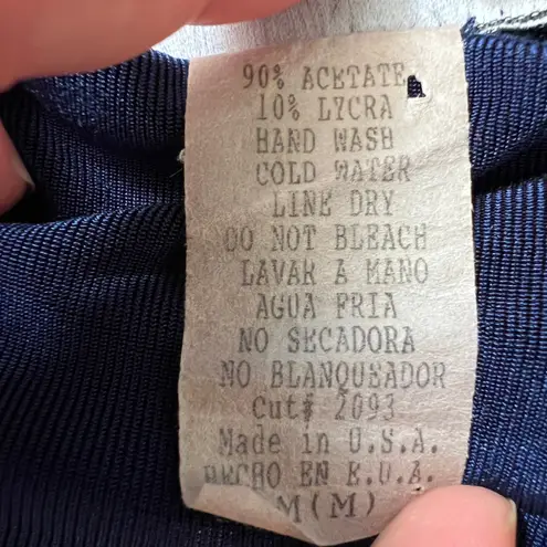 Vintage Vivyd Top Womens Medium Y2K Grunge Retro Throwback 2000s Minimalist Chic Blue