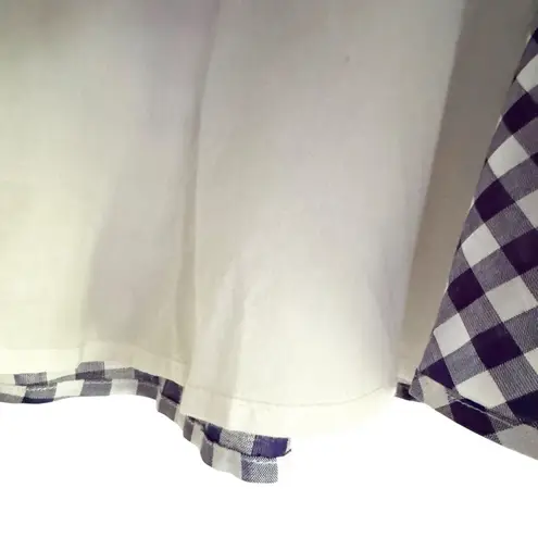 L'Academie NWT L’Academie Revolve Blue Gingham Circle Skirt Size M