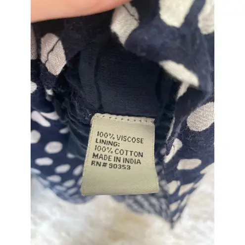 J. Gee Maxi Dress Polka Dot Navy White Tiered Preppy Resort Brunch Wedding Chic Blue Size undefined