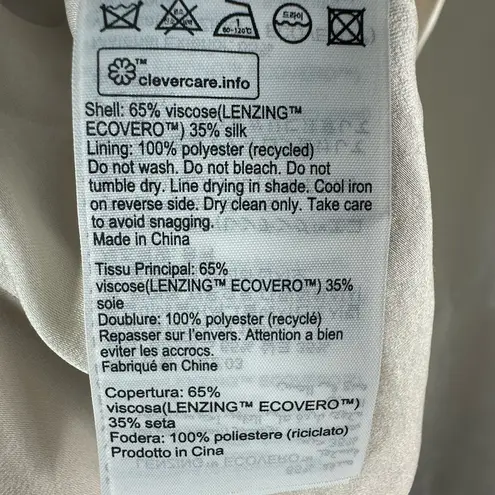 All Saints Melody Marea Silk Blend Rainbow Pink Midi Dress Size US 8