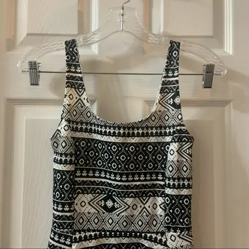 Divided  H&M Black/White Sleeveless Aline Dress 4