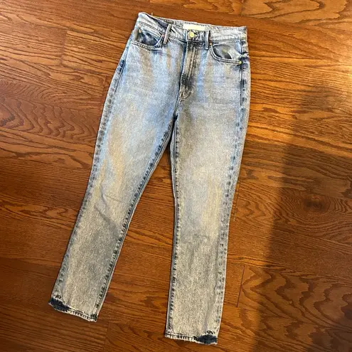 MOTHER Denim Jeans The Swooner Rascal Ankle - Signs & Symbols Size 26