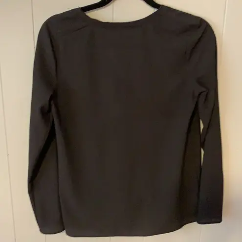 Cooper and Ella  Black Crossover Blouse Size XS