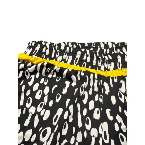 Ashley Stewart Animal Print Wide Leg Pants Pull On Black White Yellow Size 22/24