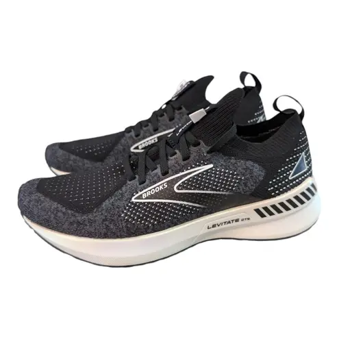 Brooks Levitate StealthFit GTS 5 Black Running Training Sneaker Womens 7.5 NEW