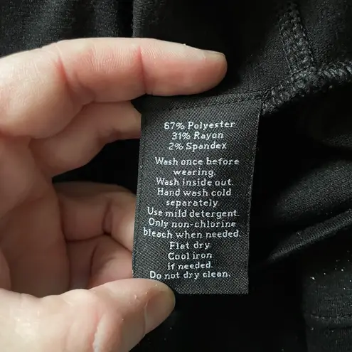 Rock & Republic  Black & Gold Sparkle Seamed Pencil Skirt - Size Small - Mini