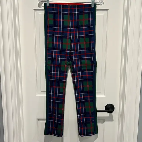 Gretchen Scott GripeLess Pull On Pant Balmoral Plaid Size Shrimp XXS Green