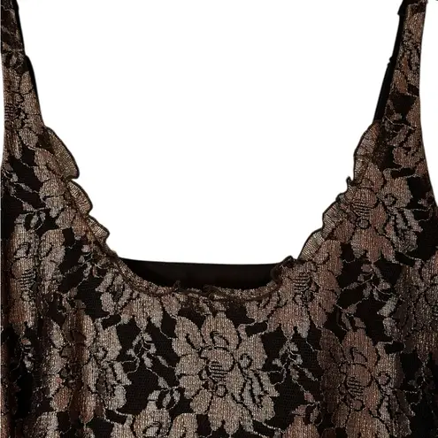 Oscar de la Renta Lace Cami Top Y2K Fairy Whimsy Boho Romantic Size Large