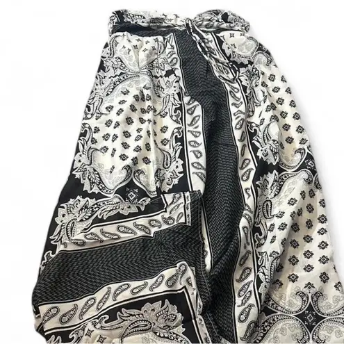 Bandeau Patterned Maxi Dress Black