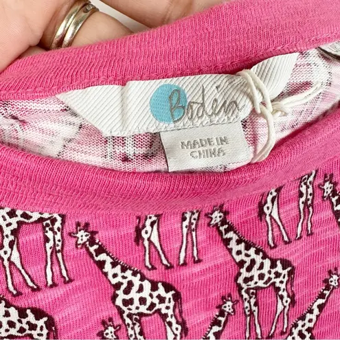 NEW Boden Size 6 Georgia Pink Novelty Giraffe Print Short Sleeve T
