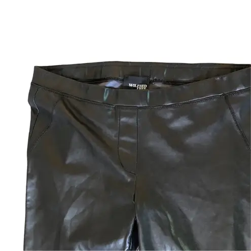 Wilfred Free vegan leather women's black leggings size Medium