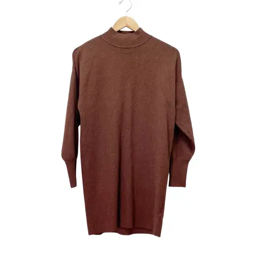 Abercrombie & Fitch  Soft A&F Collection Brown Mock Neck Sweater Dress Size XS - Image 6