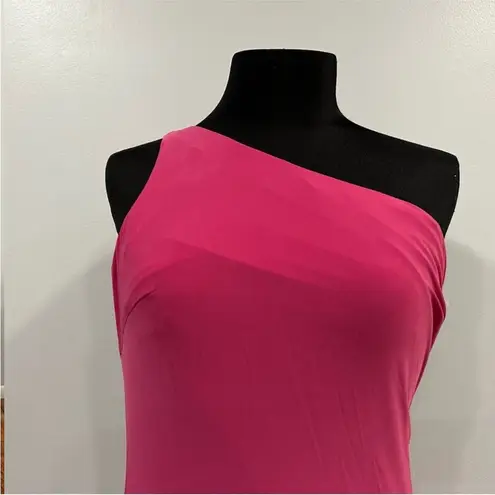 Mac Duggal 26512 One-Shoulder Jersey Body-Con Gown in Candy Pink 4