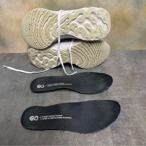 Nike  React Infinity Run Flyknit 2 CT2423-102 Women's White Sneakers Size 7.5