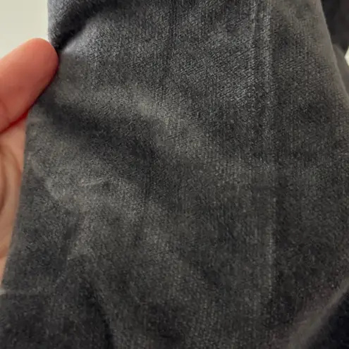 Loft  Ann Taylor Charcoal Gray Velvet Pants Modern Skinny