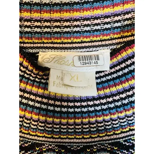 Shoshanna Anthropologie Etta Dress XL Multicolor Fair Isle Stripe Sweater Knit