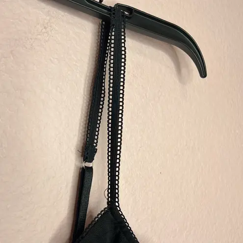 Edikted Cressida Sheer Mesh Tank Top Black. Size M