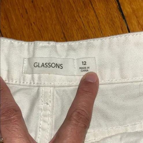 Glassons White Straight Leg Jeans High-Rise