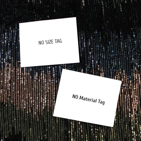 Ombre Stripe Sequin Skirt Womens M Rose Gold Blue Black Bling Glam Dressy Formal Size M