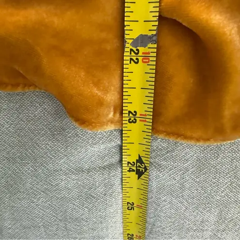 J.Crew  Hudson Draped Velvet Bronze Ochre Golden Yellow Cami Size XXL