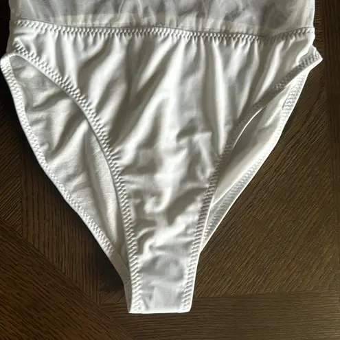 Norma Kamali Dash Dash Mesh Inset One-Piece Swimsuit, Size Medium, $195