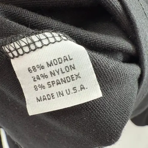 Bryn Walker Top Womens SZ Large Black Etta Cowl Neck Wide Sleeve Shirt Lagenlook