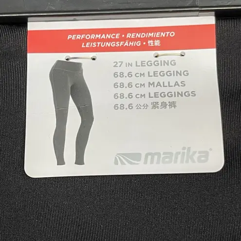 Marika Womens Leggings Sz Small Black Glitter Yoga Athletic Workout Activewear