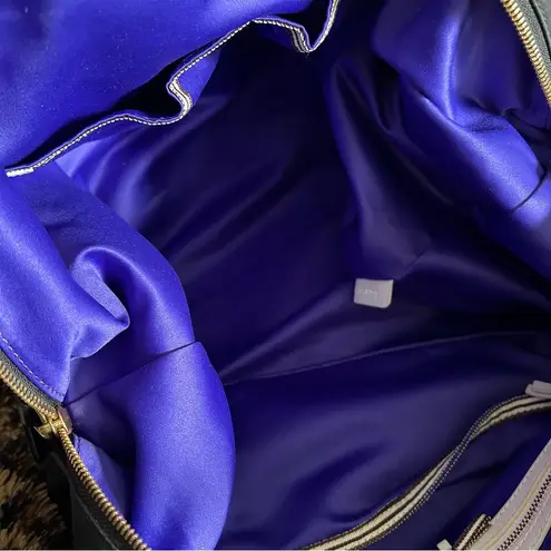 Henri Bendel Jetsetter Style Nylon Satchel – Saffiano Trim, Expandable Sides