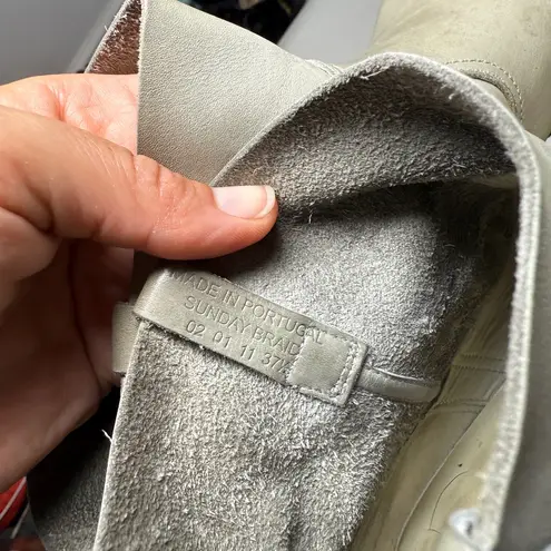 N.D.C Hand Made Spain Sunday Braid Boots Slip On Tan EU 37.5 US 6.5 Western