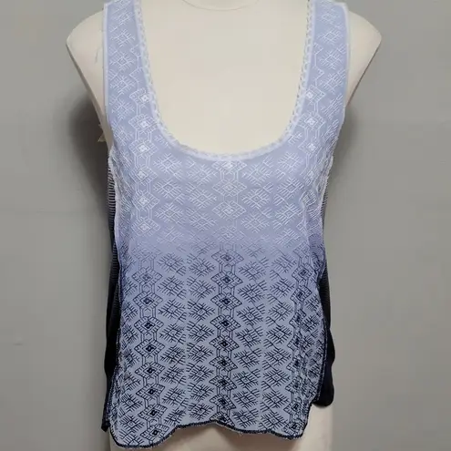 BKE Gimmicks by dip dye embroidered tank size small