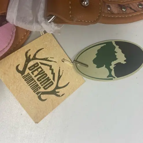 Mossy Oak Women’s Concealed Carry Cross Stud Handbag Pink Brown 15X5X8.5 NEW