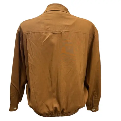 Vintage Melrose Silk Studio Brown Jacket Size L Size L