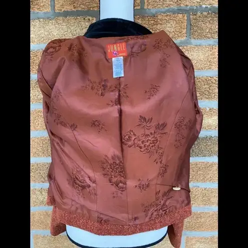 Kenzo jungle wool embroided jacket small Orange