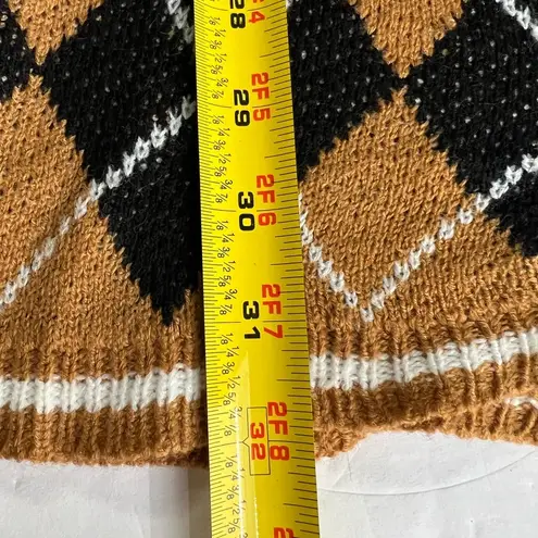 Derek Heart  tan argyle sleeveless sweater dress preppy lightweight neutral fall