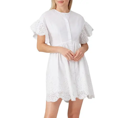 Rebecca Taylor La Vie Short Sleeve Eyelet Dress -