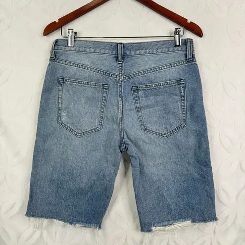 Free People  Caroline Cut Off Bermuda Jean Shorts Size 26