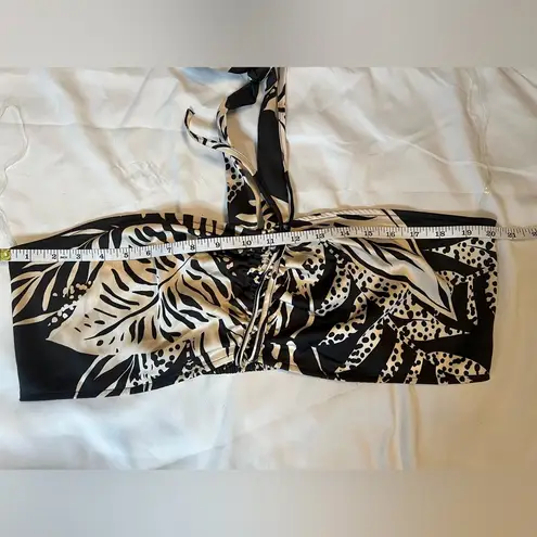 Future Collective by Alani Noelle Black and Tan floral Bandeau Crop Top Size XXL