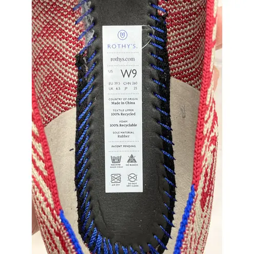 Rothy's Rothy’s The Loafer Women’s 9 Red Zebra Knit Flats Animal Print Limited Edition