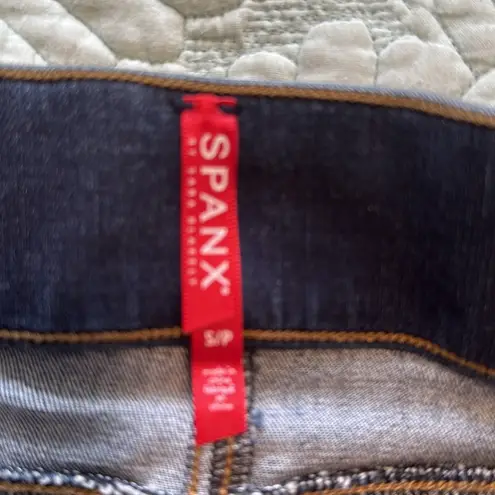 Spanx  Distressed Ankle High Rise Pull On Skinny Jeans size S/P