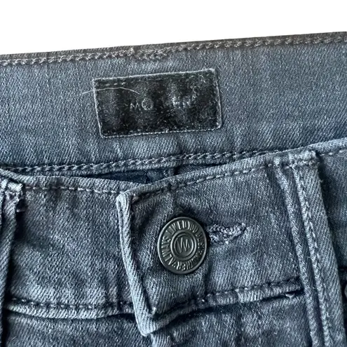 MOTHER Insider Crop Step Fray in Guilty Pleasure Black Size 24