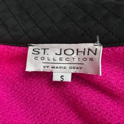 St. John Collection Marie Gray Wool Blend Coat Small
