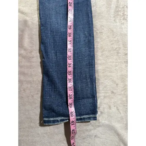 Silver Jeans Silver Aiko Women's Straight Low Rise Blue Denim Distressed Size 29