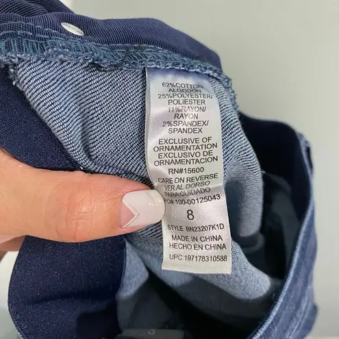 Democracy Women Blue "Ab" Solution Slit Hem Bootcut Jeans Size 8